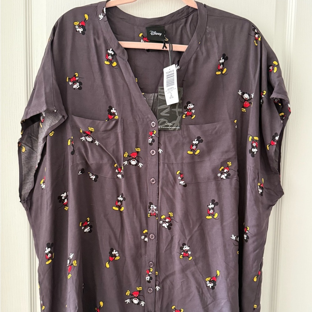 Women’s Plus Size Mickey Mouse Torrid Disney Sleeveless Tunic Size 3